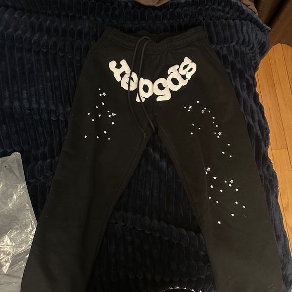 Black Joggers with White Logo
